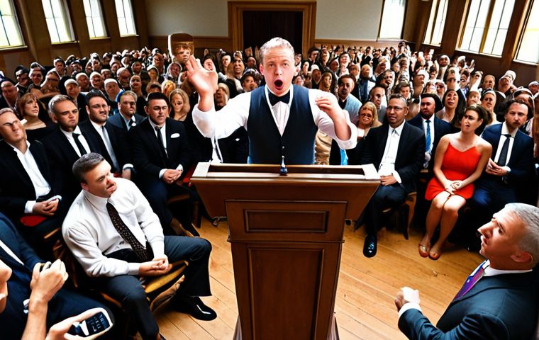 **Prompt 1:** A dynamic and intense scene inside a bustling auction house. A charismatic auctioneer, holding a microphone, stands at a podium, commanding the attention of a diverse crowd. In the foreground, multiple bidders display subtle yet distinct facial expressions – some focused and determined, others showing hesitation or excitement – as they occasionally raise their hands. The atmosphere is vibrant, almost electric, capturing the essence of keen observation and learning the nuanced psychology of the live auction environment from an immersive, "spy-like" perspective.