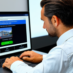 경매사 필기시험 후 실기시험 준비 전략 - Virtual Auction Simulation**

A professional studying a virtual auction simulation on a laptop. The ...