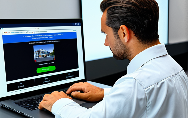 경매사 필기시험 후 실기시험 준비 전략 - Virtual Auction Simulation**
A professional studying a virtual auction simulation on a laptop. The ...