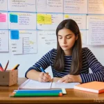 경매사 실기시험 대비 노트 작성법 - **Prompt 1: Personalized Study Notes and Mind Map**
    A young woman in her late 20s, wearing comfo...